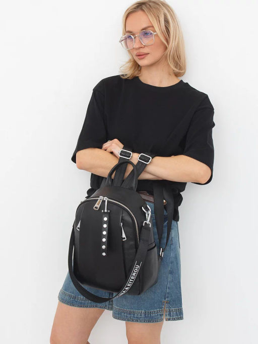 Рюкзак 19017 black Polina&Eiterou