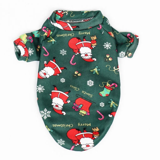 Кофта новогодняя для животных Подарки, размер M, зеленый (ДС 30, ОШ 26, ОГ 38 см) - Simaland фото 8