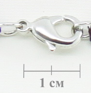 Бусы "Валькирия" аметист 7мм, короткие 48см