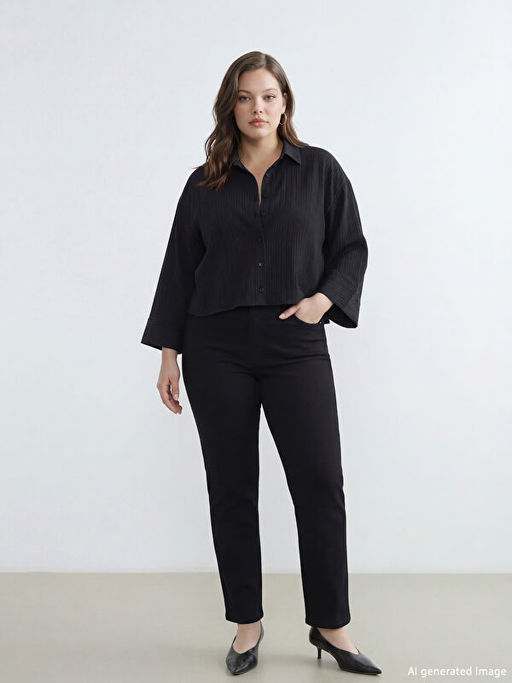 Slim Mom Kad?n Jean Pantolon