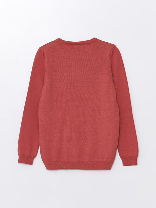 Bisiklet Yaka Uzun Kollu K?z ?ocuk Triko Kazak - Waikiki фото 2