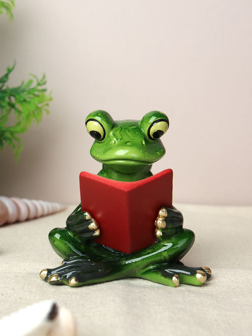 Цена за 2 шт. Фигурка Лягушка с книжкой и с паншетом 7 см / YX59003D /уп 2/48/ - Галеонтрейд фото 2