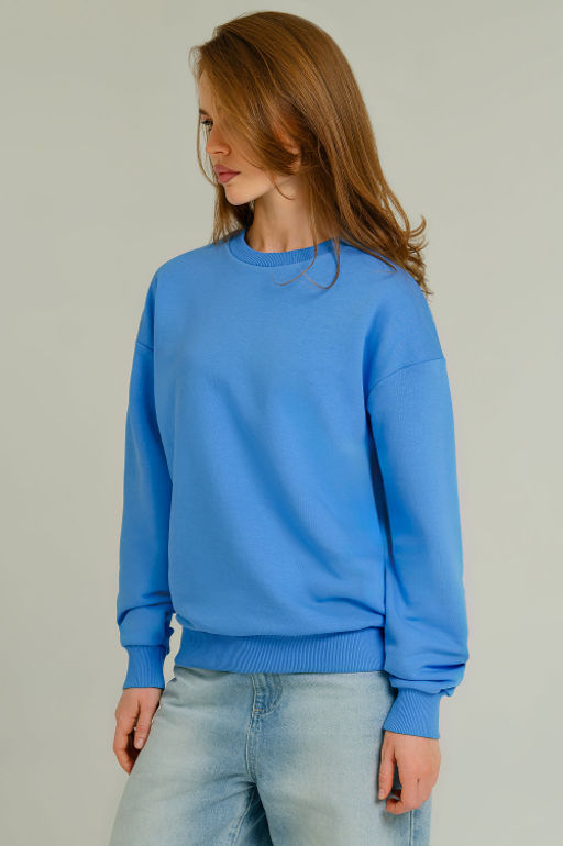 Арт. 15109 Свитшот женский 44-52 (5 шт) Цвет:небесный - Калинка фото 11