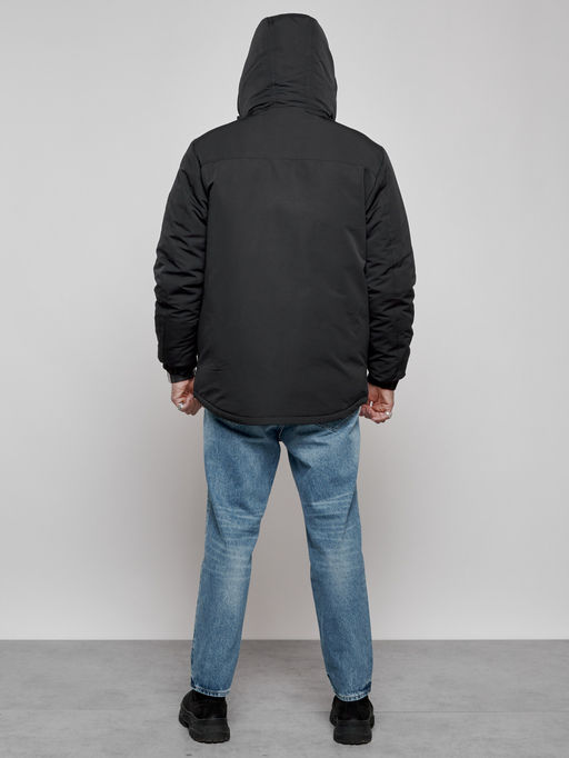 Куртка мужская зимняя с капюшоном молодежная черного цвета 88917Ch - Mtforce фото 17