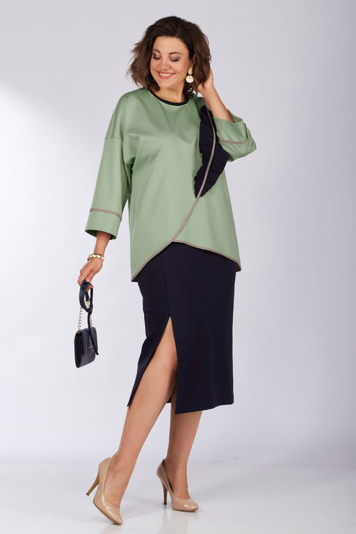 Костюм LADY SECRET 1631 синий+фисташка