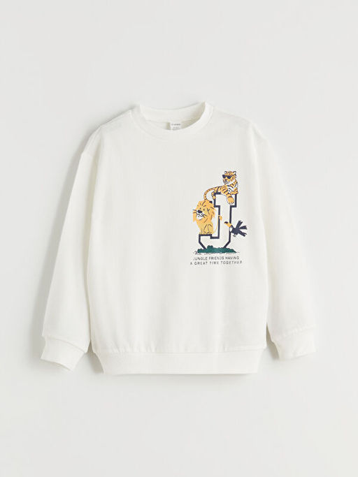 Bisiklet Yaka Erkek ?ocuk Sweatshirt ve E?ofman Alt