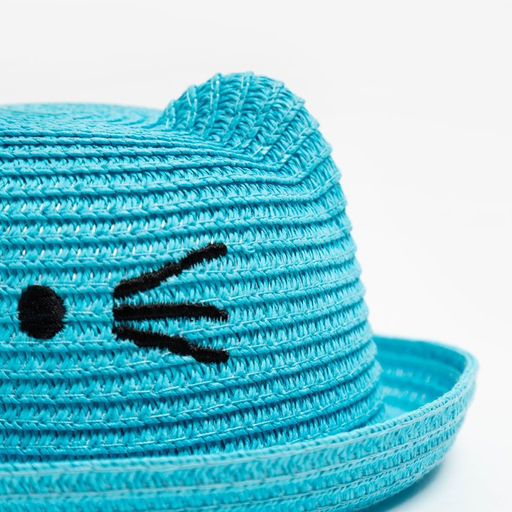 Шляпа для девочки MINAKU «Кошечка», размер 50, голубая