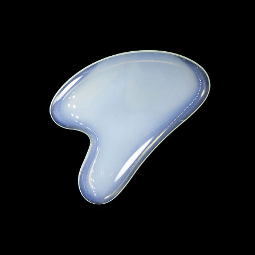 Скребок Гуаша Сердечко Лунный камень искуственно выращенный - Сандаловый дом фото 2