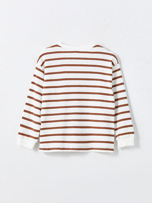 Bisiklet Yaka ?izgili Erkek Bebek Sweatshirt - Waikiki фото 2