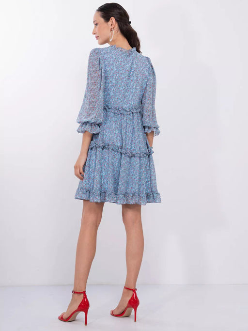 Платье из шифона с рюшами OD-714-2 - Tantino фото 13