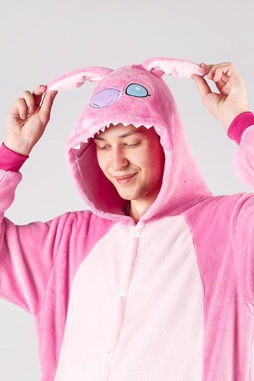 Пижама кигуруми Стич розовый