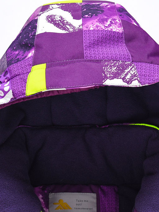 Горнолыжный костюм для девочки фиолетового цвета 9328F - Valianly фото 22