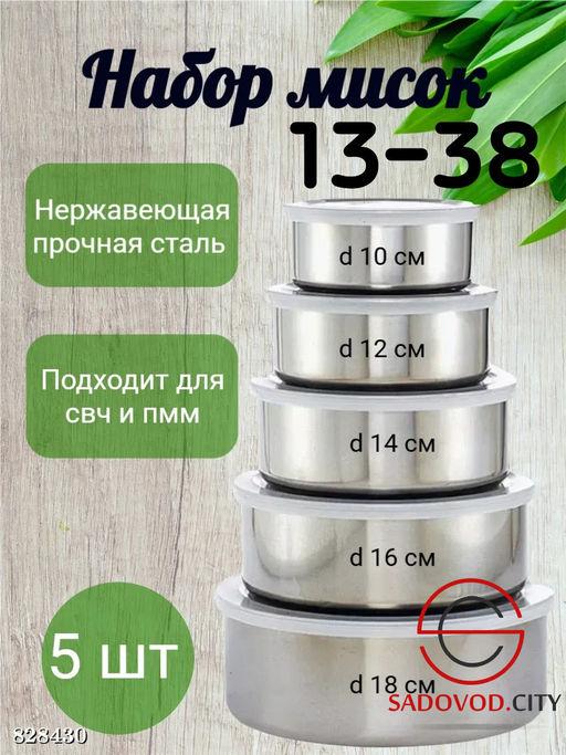 Набор мисок металлических