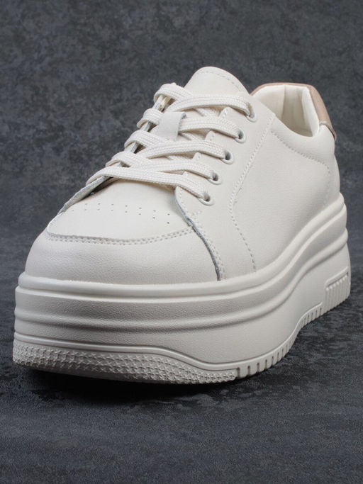 03-YC457-1 BEIGE Кроссовки женские (натуральная кожа)