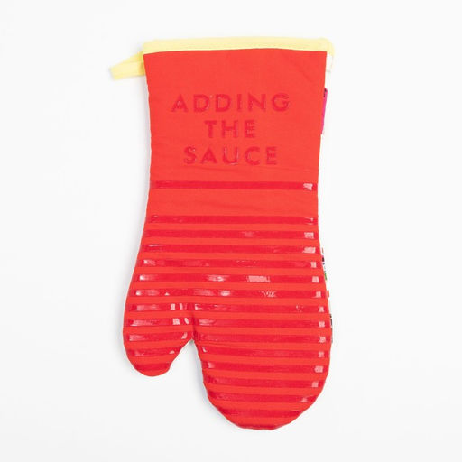 Варежка Доляна Adding the sause , цв. красный,14*32 см, 100% п/э  фото 3