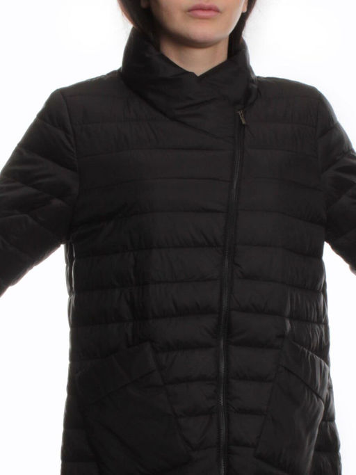 K-635 BLACK Куртка демисезонная стеганая женская (70 гр. холлофайбер) - Fashion фото 2