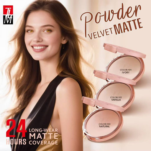 TLM Матирующая компактная пудра для лица, тон 102 Vanila