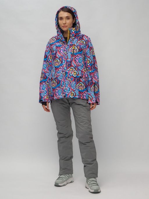 Горнолыжный костюм женский синего цвета 02302-1S - Chunmai фото 6