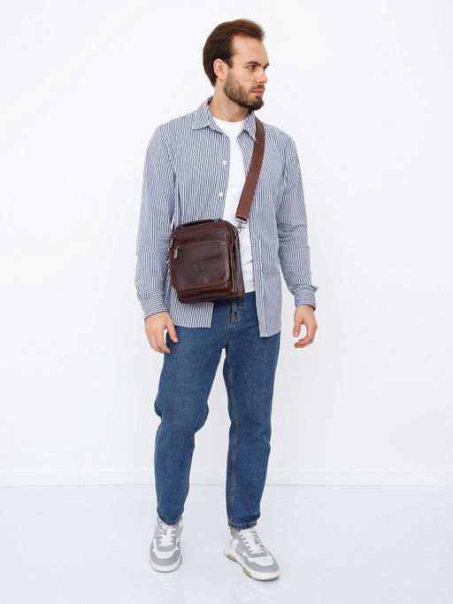 Сумка 66621M brown Fuzhiniao