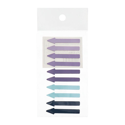 Цена за 2 шт. Блок-закладки с липким краем «Стрелки», 10 цветов по 20 штук, 5×41 мм, пластиковые