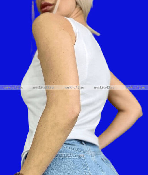 Цена за 1 шт. Майки женские Miss Emma Турция Кружево арт. 9133 белые