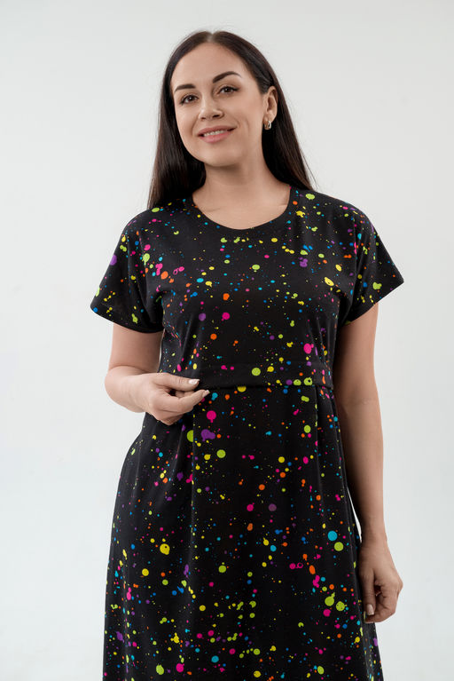 Платье женское из кулирки Миранда акварель макси - Амадэль фото 5