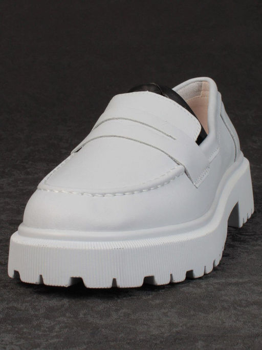 03-PDD178-5 LT. GRAY Полуботинки женские (натуральная кожа) - Фабричный китай фото 5