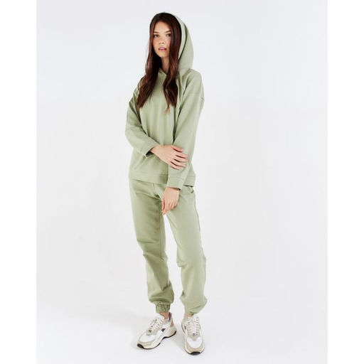 Костюм спортивный женский: худи, брюки, MINAKU: Casual Collection, размер 44, фисташковый
