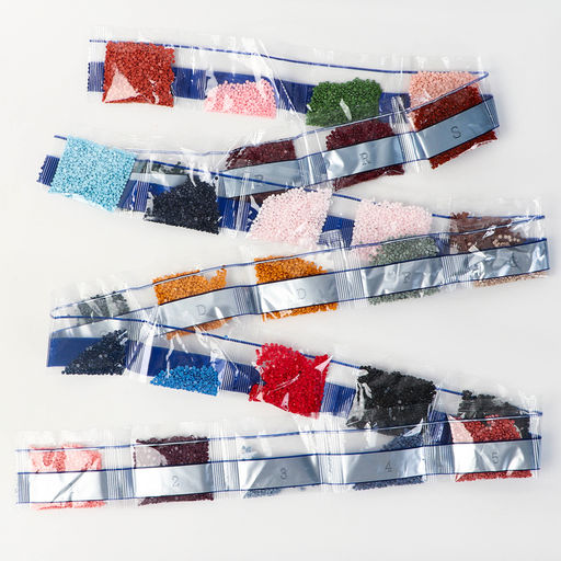 Алмазная мозаика с полным заполнением на холсте с подрамником «Веселые животные», 40×50 см