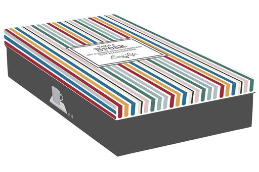 Набор чашек Время отдыха, зелёная, светло-зелёная, пудровая, светло-серая, 0,11 л, 4 шт - Easy life фото 8