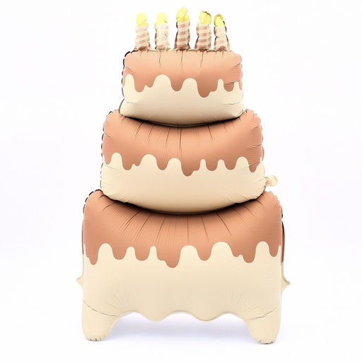 Воздушный шар фольгированный 60" «Большой сливочный торт», под воздух