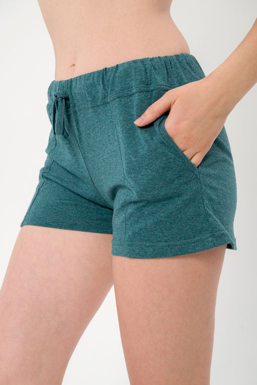 Шорты женские из кулирки Молодежные изумруд - Амадэль фото 3