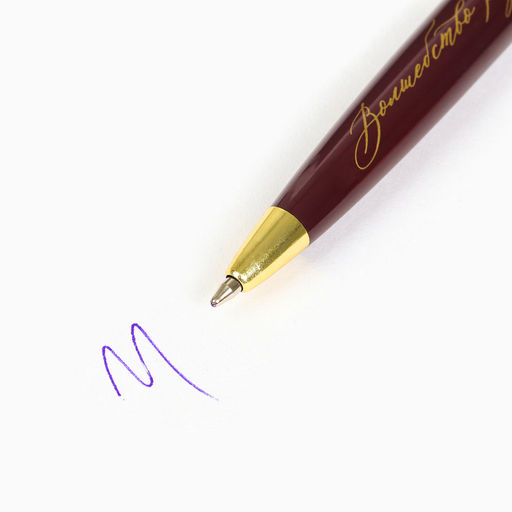 Ручка шариковая, синяя паста, 1.0 мм, пластик, в тубусе Верь в чудеса - Artfox фото 2