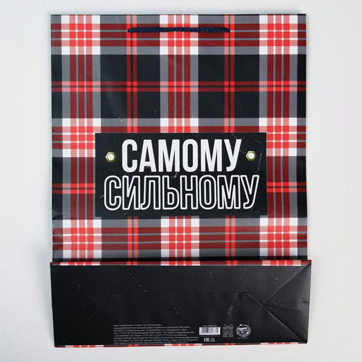 Цена за 2 шт. Пакет подарочный ламинированный, упаковка, Real strong, L 28?38?9 см