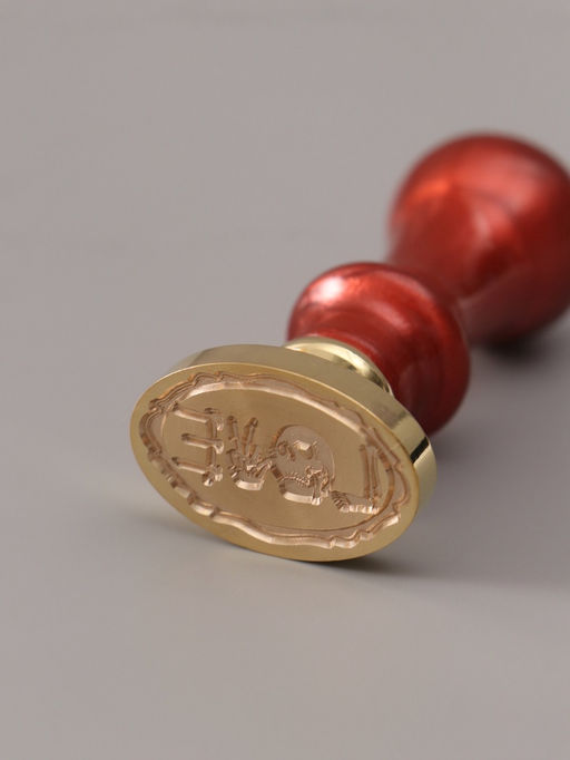 Печать для сургуча с пластиковой ручкой «Жуткая любовь», 6.3×3×2 см