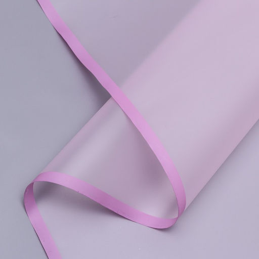 Пленка для цветов Розовая полоса, прозрачный, матовый, 58×10 м