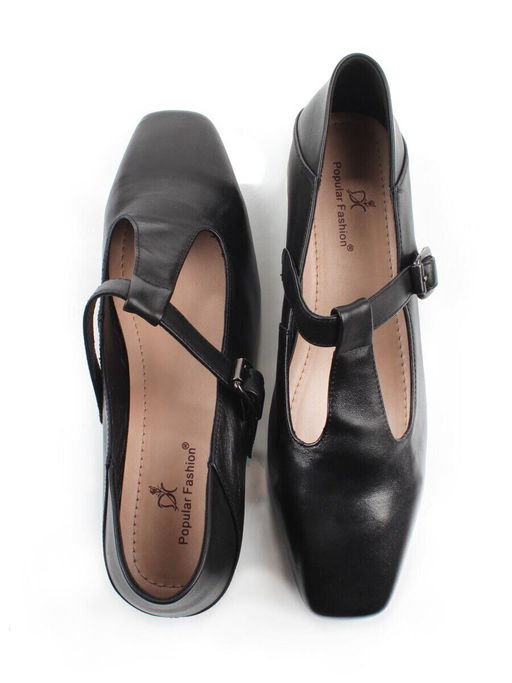 06-B68A-120A BLACK Туфли женские (натуральная кожа)