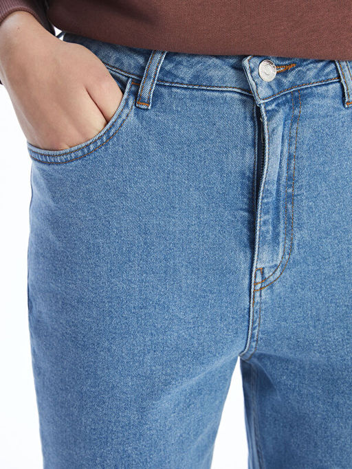 Mom Fit Kad?n Jean Pantolon