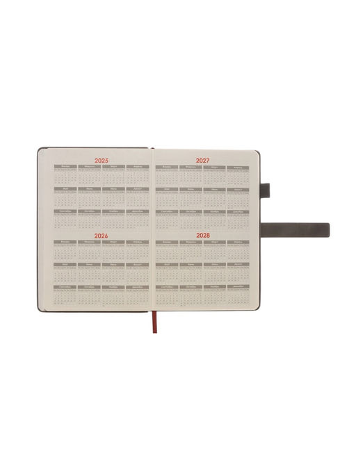 Ежедневник недатированный А5, с хлястиком, 80 листов, в линейку, пвх, серый - Simaland фото 4