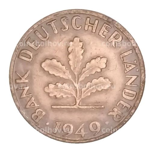 1 пфенниг 1949 года J Германия