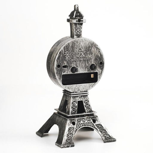 Часы - будильник настольные «Эйфелева башня», дискретный ход, d-6.5 см, 19×8.5 см, АА