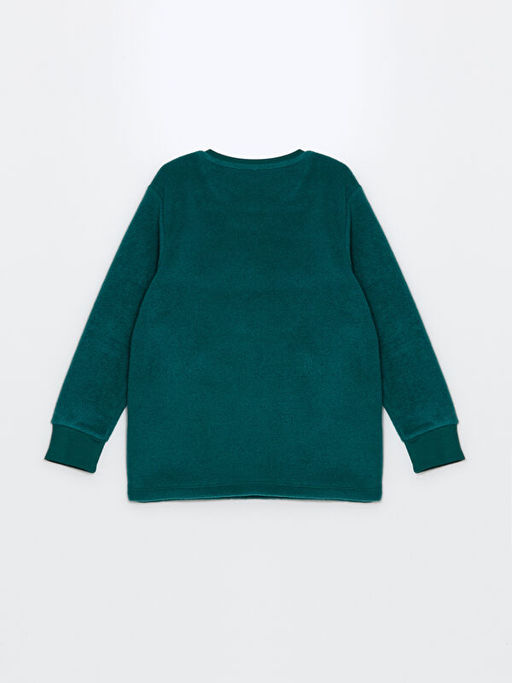 Bisiklet Yaka Polar Erkek ?ocuk Pijama Tak?m?