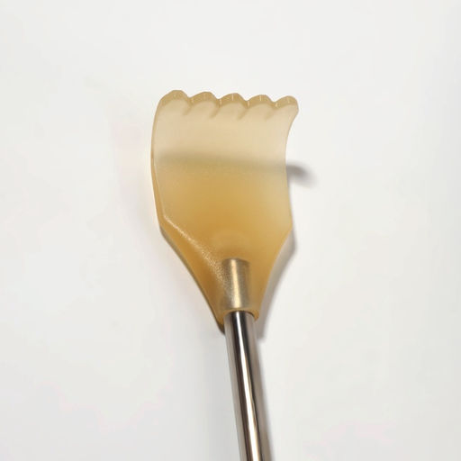 Цена за 3 шт. Массажёр - чесалка, с раздвижной ручкой, с подвесом, 20/42 см, жёлтый