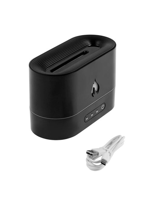 Увлажнитель воздуха LHU-15, ультразвуковой, 250 мл, эффект пламени, 4.5 Вт, 3 режима, подсветка, USB