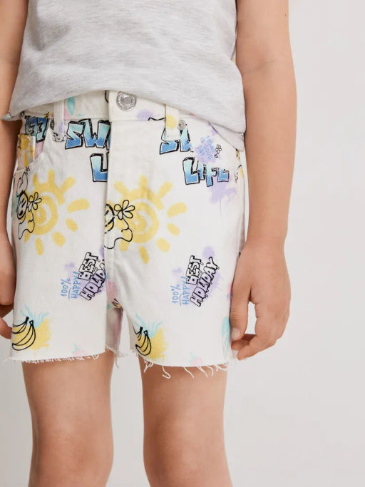 ACOOLA / Шорты джинсовые детские для девочек Gloom набивка фото 7