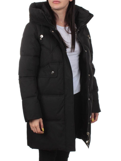 H23-629 BLACK Куртка зимняя женская (тинсулейт)