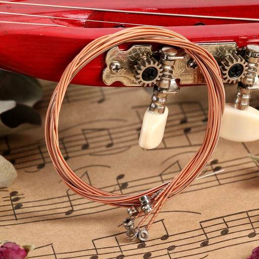 Струны для акустической гитары Music Life 6 шт., медная оплетка