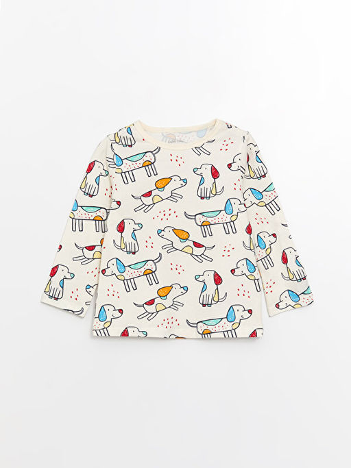 Bisiklet Yaka Bask?l? Erkek Bebek Pijama Tak?m - Waikiki фото 2