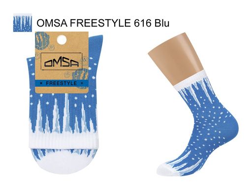Носки OMSA FREESTYLE 616 - blu  фото 4