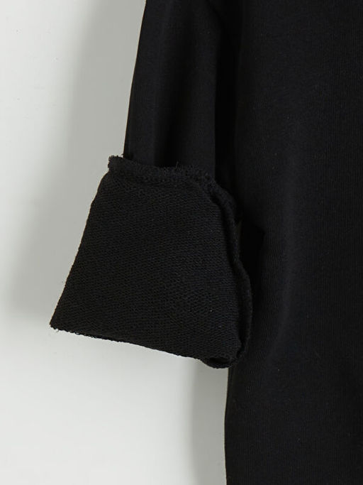 Kap??onlu Basic K?z ?ocuk Sweatshirt